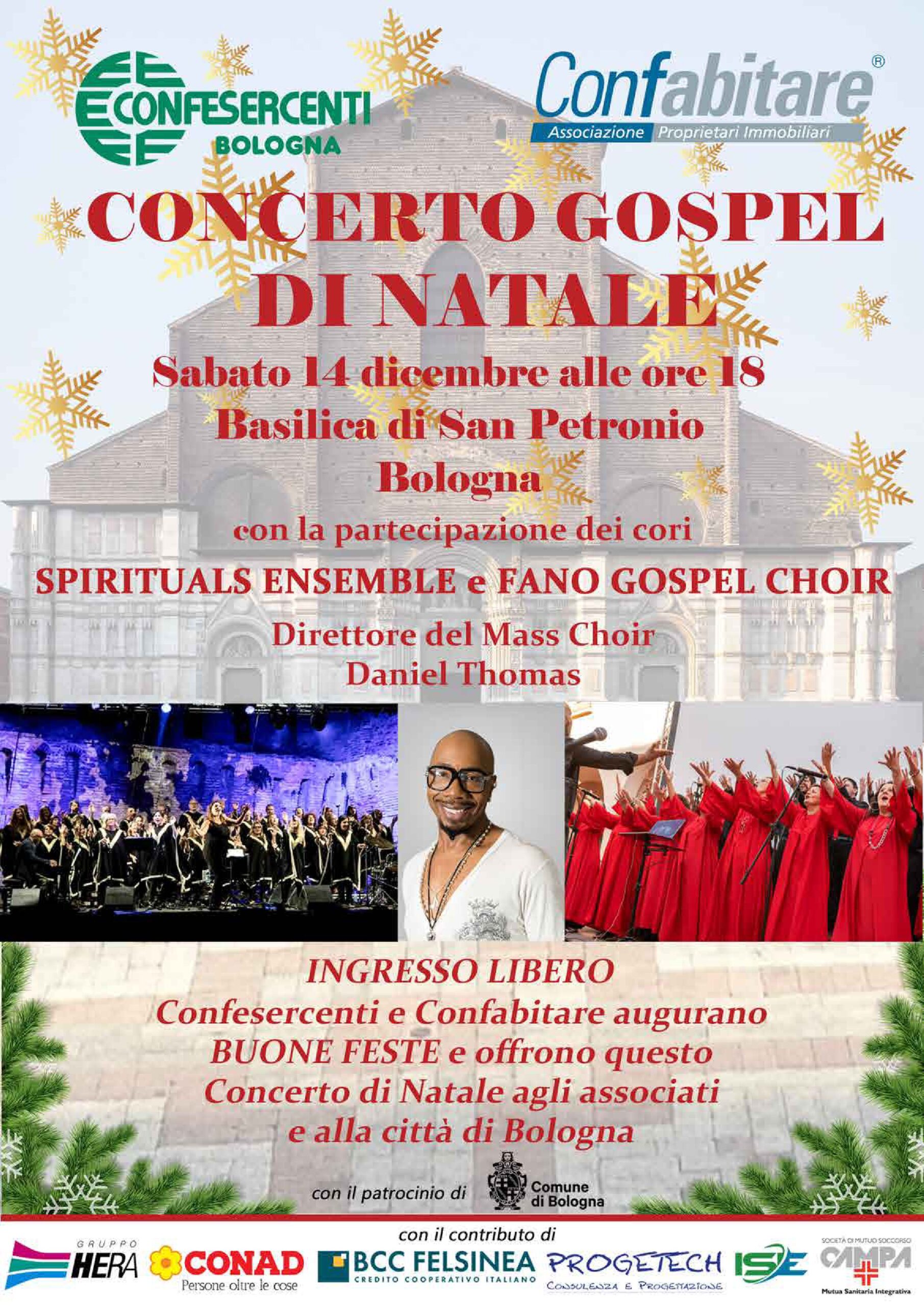 Bologna si illumina con il Concerto di Natale offerto da Confabitare