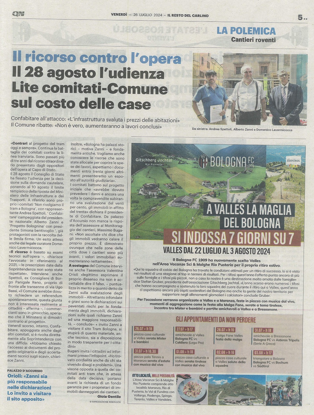 Il ricorso contro l’opera. Il 28 agosto l’udienza. Lite comitati-Comune sul costo delle case